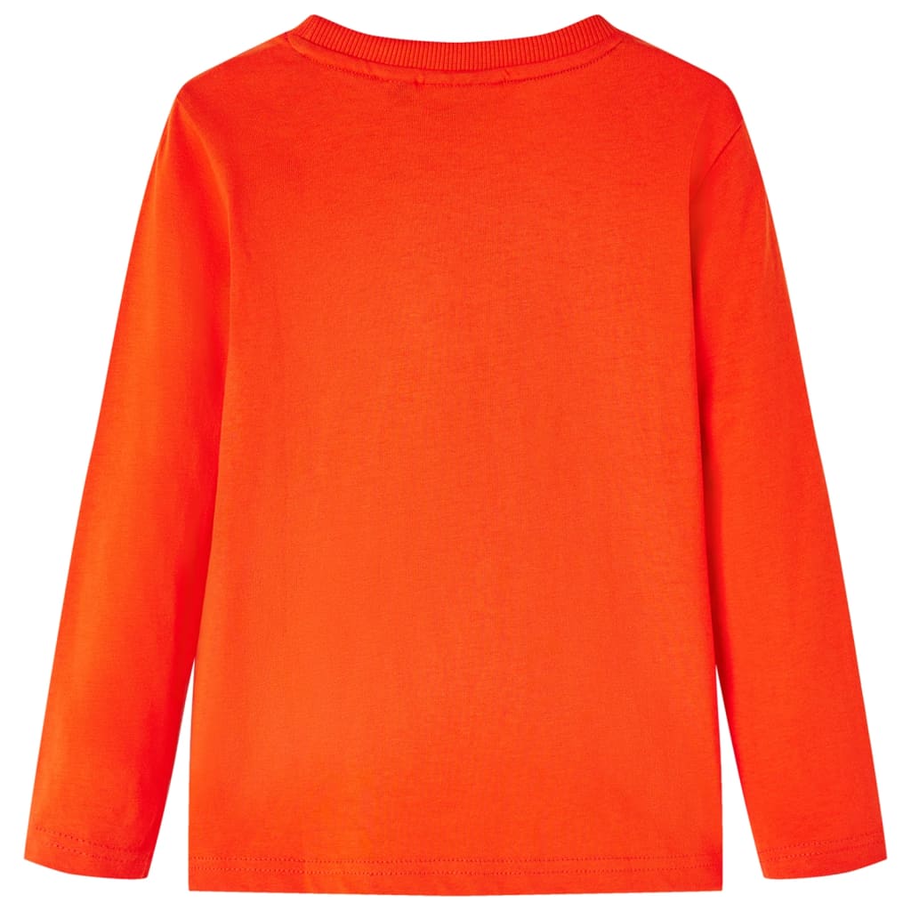 Kinder-Langarmshirt Hellorange 92