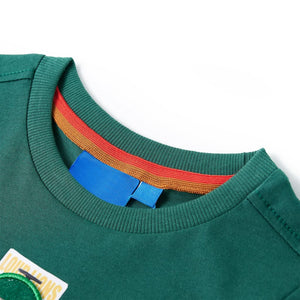 Kinder-Langarmshirt Grün 140