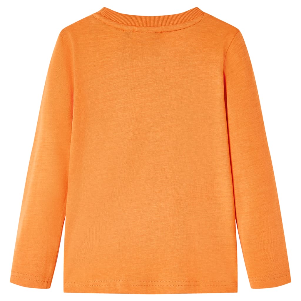 Kinder-Langarmshirt Dunkelorange 140