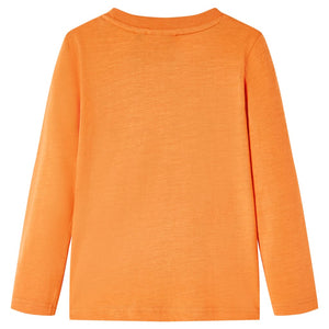 Kinder-Langarmshirt Dunkelorange 140