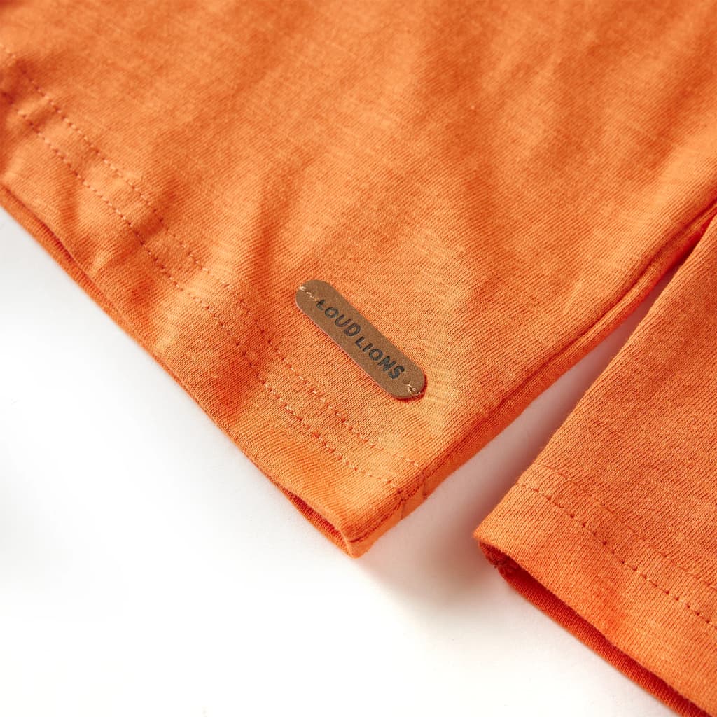 Kinder-Langarmshirt Dunkelorange 140