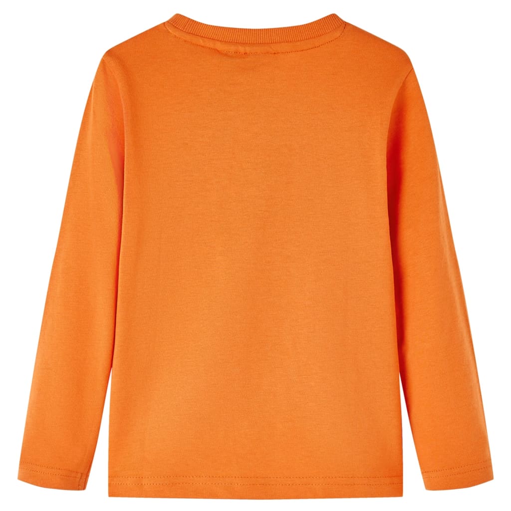 Kinder-Langarmshirt Dunkelorange 140