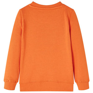 Kinder-Sweatshirt Dunkelorange 140