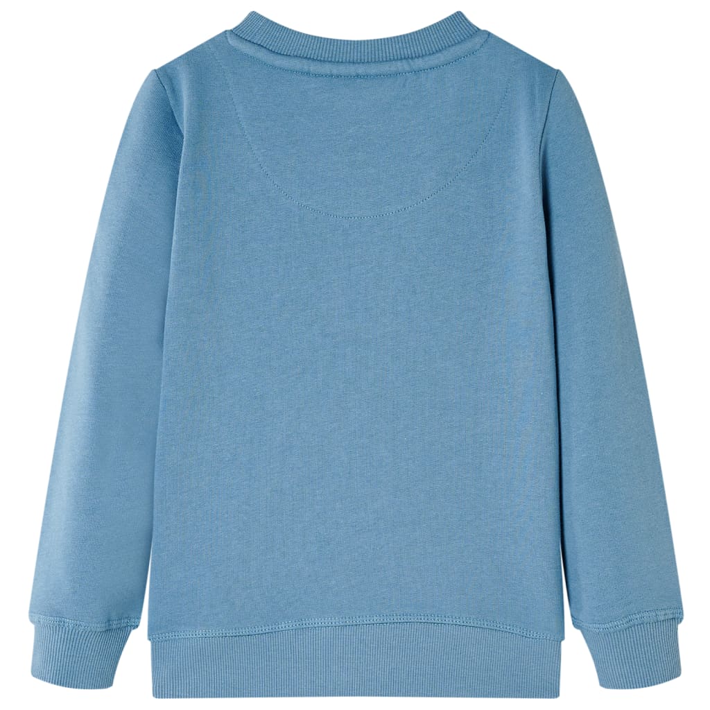 Kinder-Sweatshirt Mittelblau 116