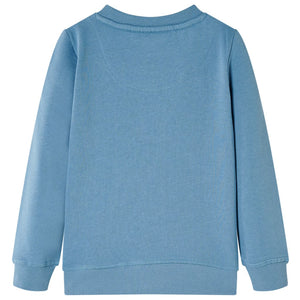 Kinder-Sweatshirt Mittelblau 116