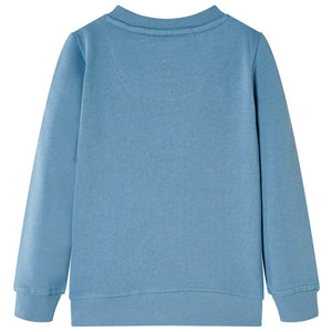 Kinder-Sweatshirt Mittelblau 140