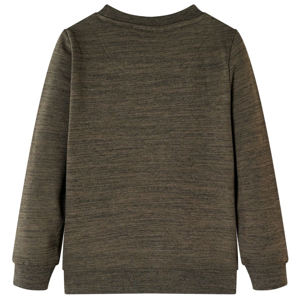 Kinder-Sweatshirt Dunkelkhaki Melange 140