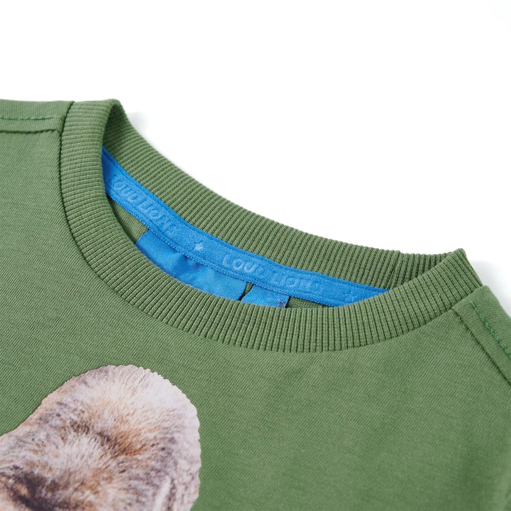 Kinder-Langarmshirt Helles Khaki 128