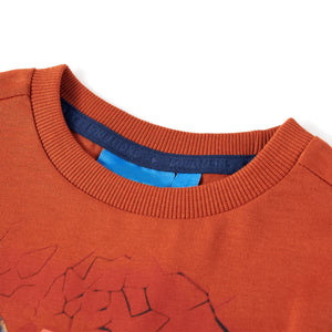 Kinder-Langarmshirt Rostbraun 104