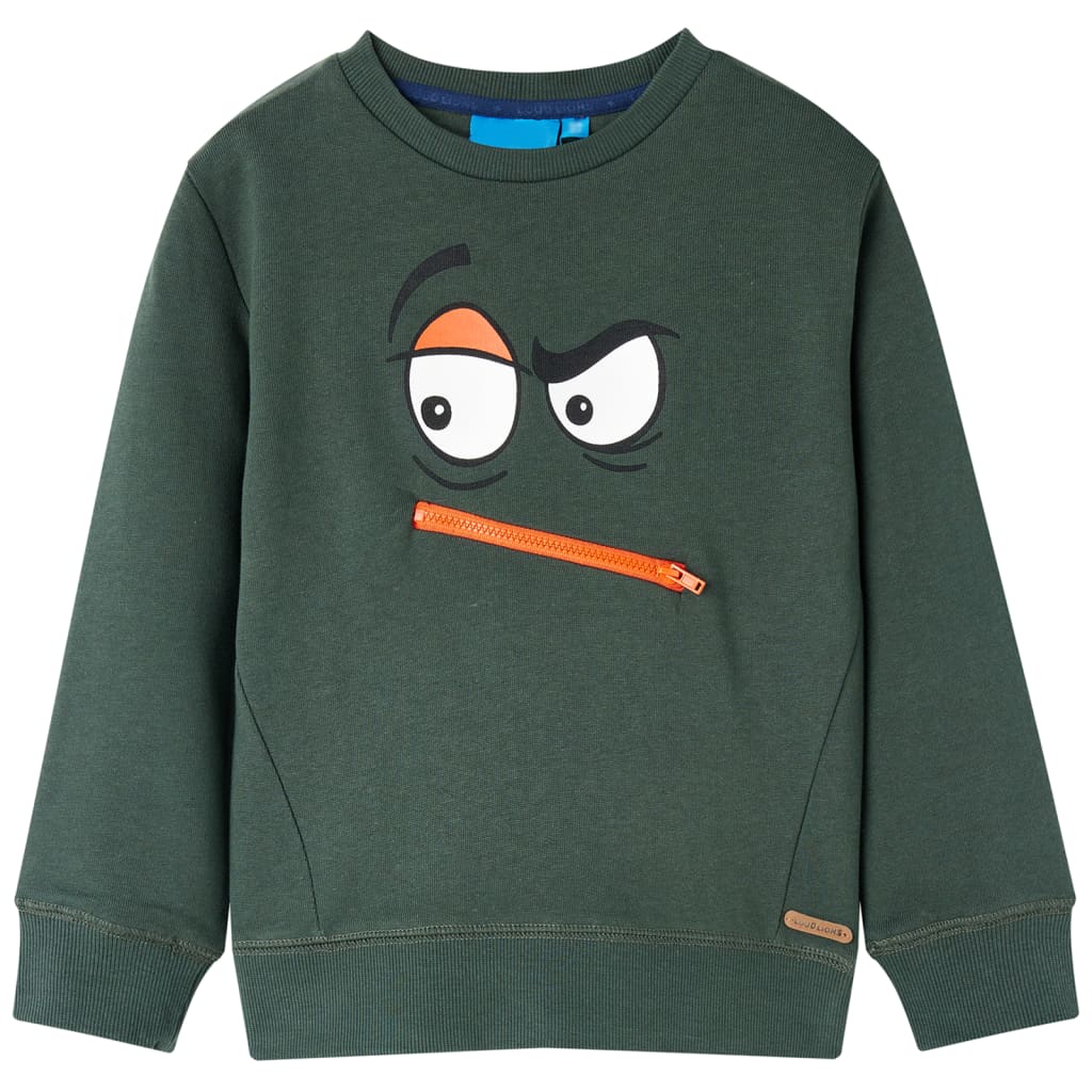 Kinder-Sweatshirt Dunkelgrün 140 Stilecasa