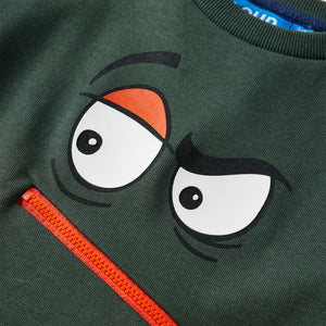 Kinder-Sweatshirt Dunkelgrün 140 Stilecasa