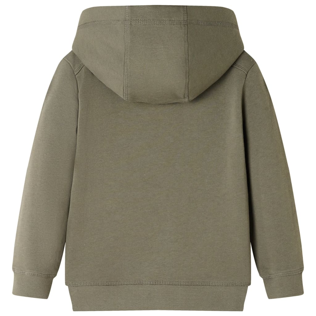 Kinder-Kapuzenpullover Khaki 92