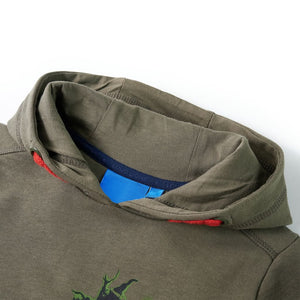 Kinder-Kapuzenpullover Khaki 92