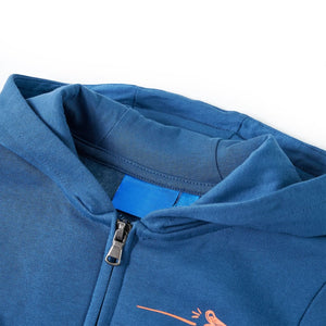 Kinder-Kapuzenpullover Blau 92