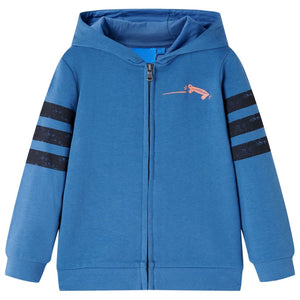 Kinder-Kapuzenpullover Blau 104