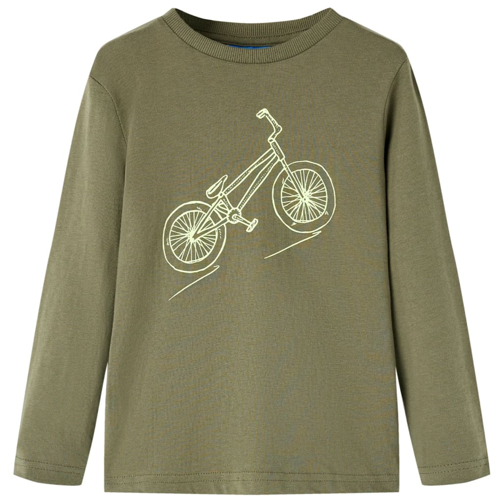 Kinder-Langarmshirt Khaki 104