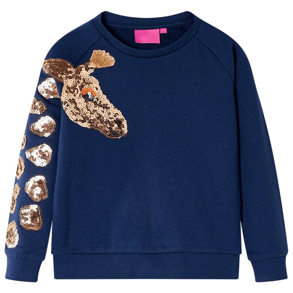 Kinder-Sweatshirt Marineblau 116 Stilecasa