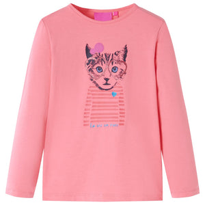 Kinder-Langarmshirt Rosa 104