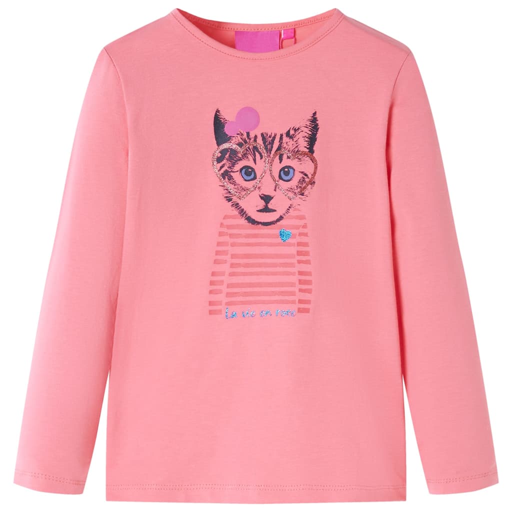 Kinder-Langarmshirt Rosa 128