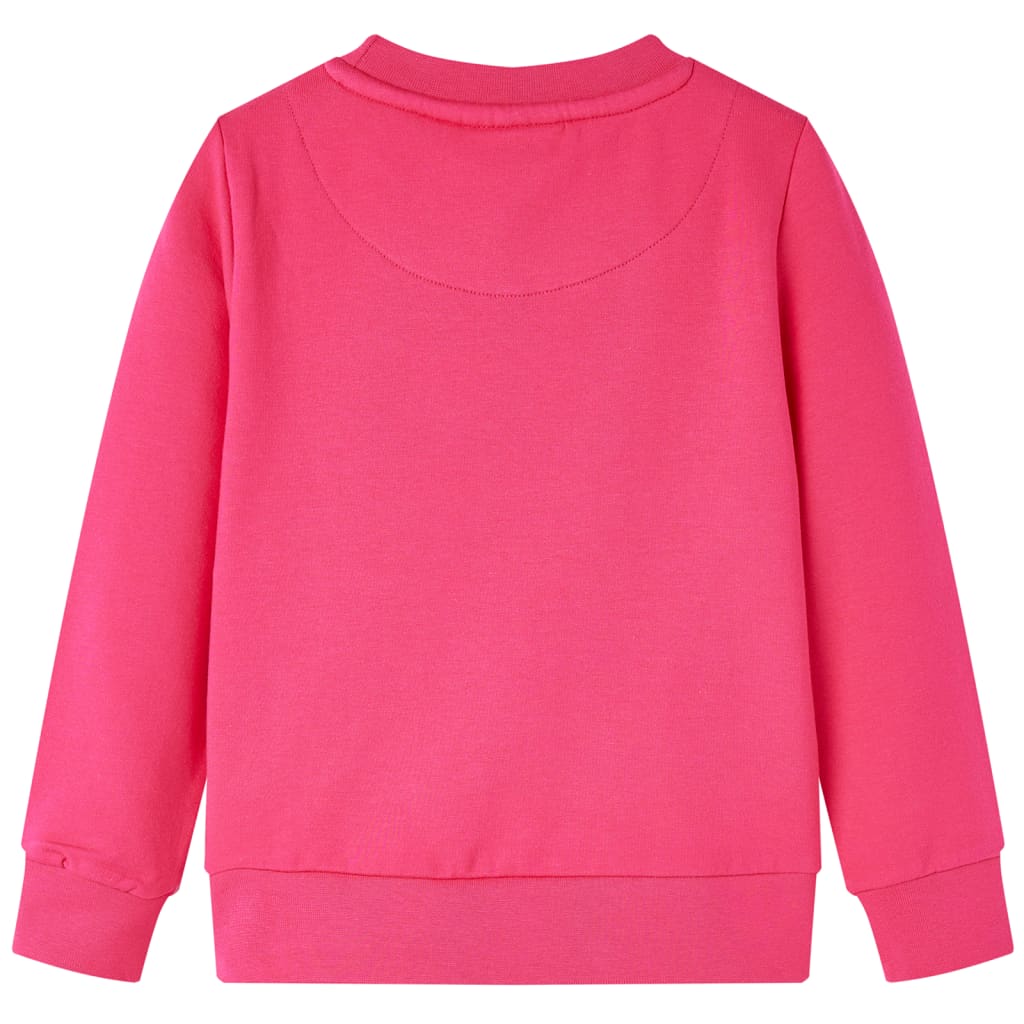 Kinder-Sweatshirt Knallrosa 140