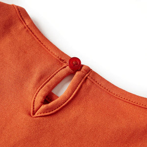 Kinder-Langarmshirt Dunkelorange 104 Stilecasa