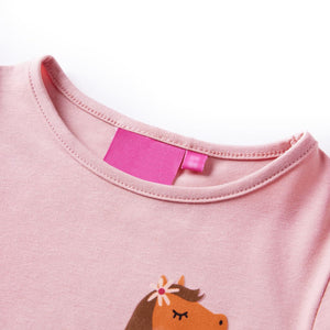 Kinder-Langarmshirt Hellrosa 92