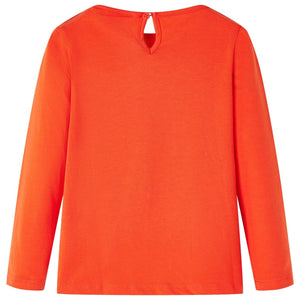 Kinder-Langarmshirt Dunkelorange 140