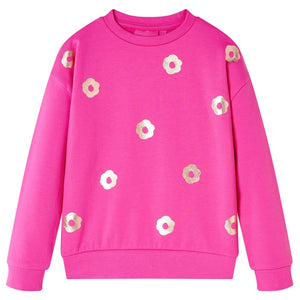 Kinder-Sweatshirt Dunkelrosa 92