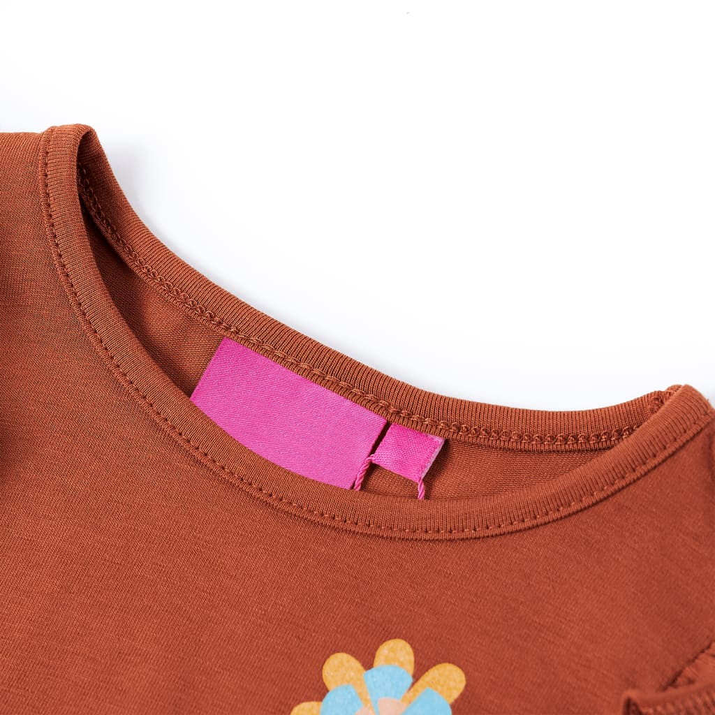 Kinder-Langarmshirt Cognac 116