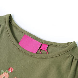 Kinder-Langarmshirt Khaki 128 Stilecasa