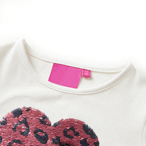 Kinder-Langarmshirt Ecru 104