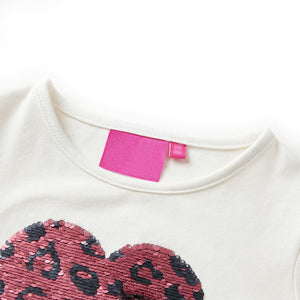 Kinder-Langarmshirt Ecru 128 Stilecasa