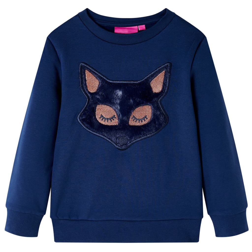 Kinder-Sweatshirt Marineblau 116