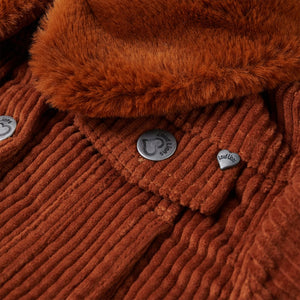 Kinderjacke Cord Cognac 116