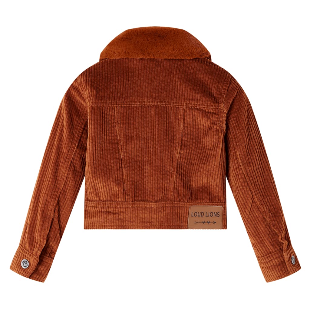 Kinderjacke Cord Cognac 140