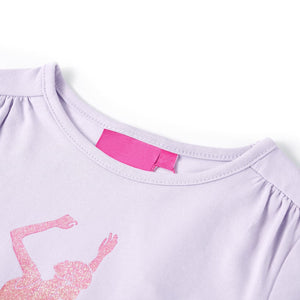 Kinder-Langarmshirt Helllila 140