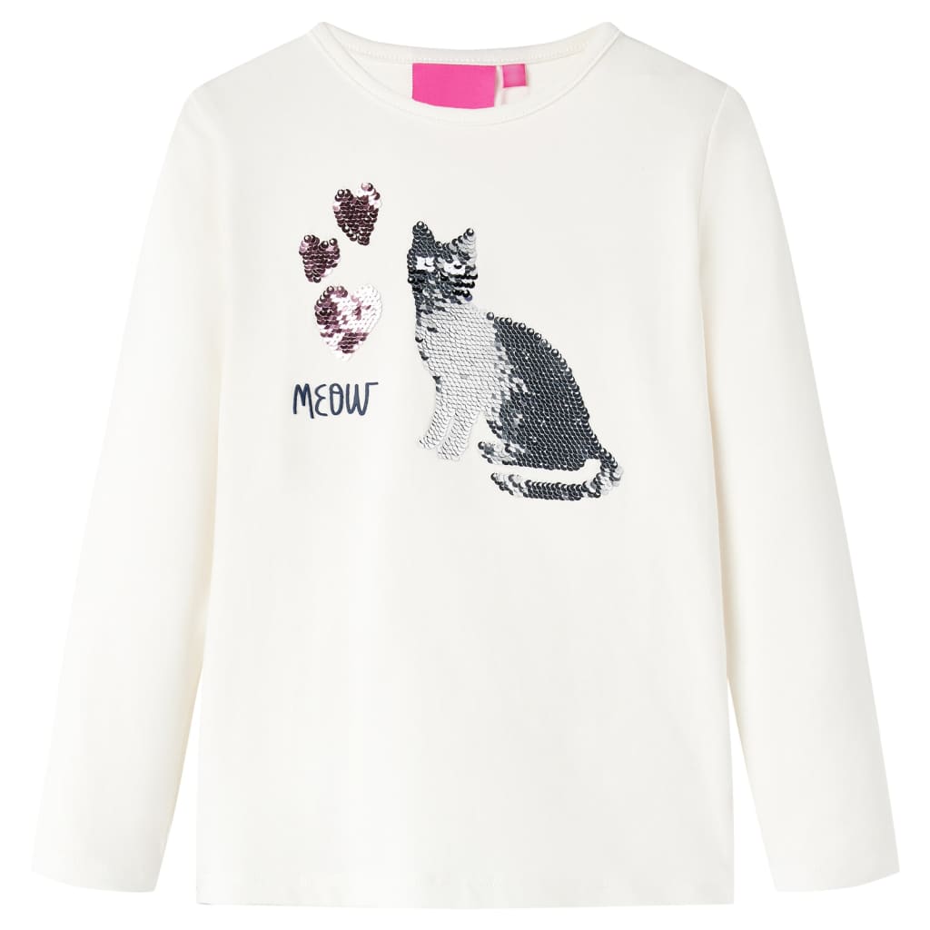 Kinder-Langarmshirt Ecru 104