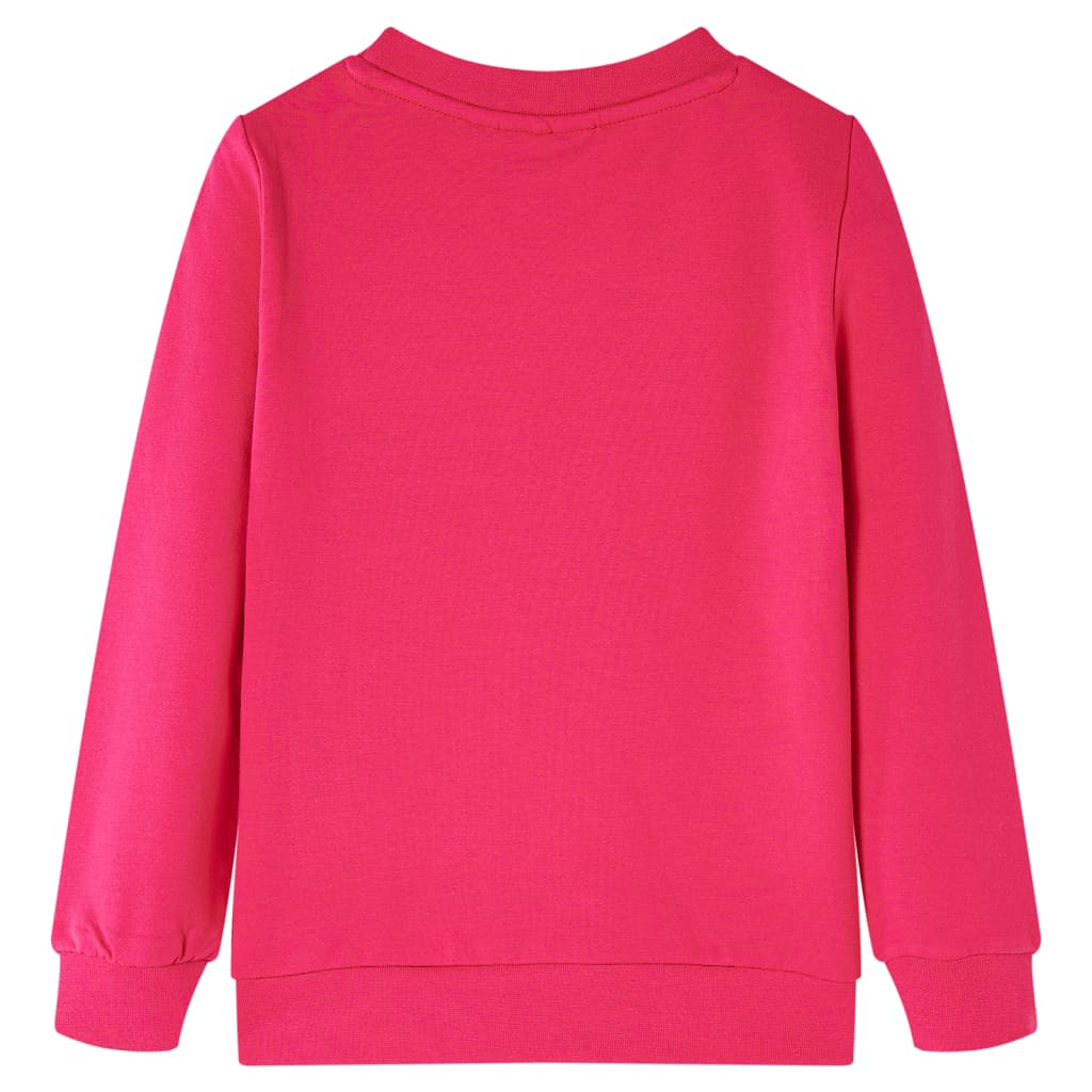 Kinder-Sweatshirt Knallrosa 116