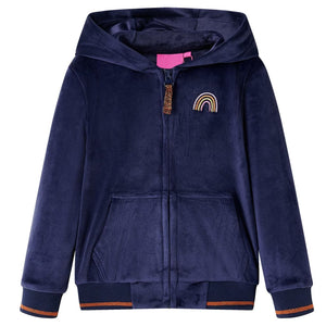 Kinder-Kapuzenjacke Marineblau 116