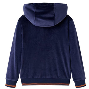 Kinder-Kapuzenjacke Marineblau 140