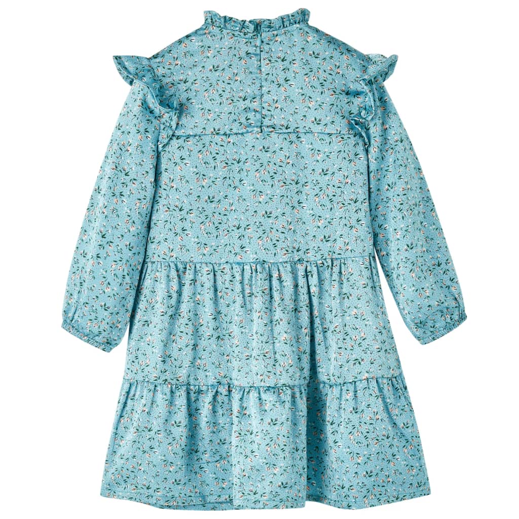 Kinderkleid mit Langen Ärmeln Blau 140