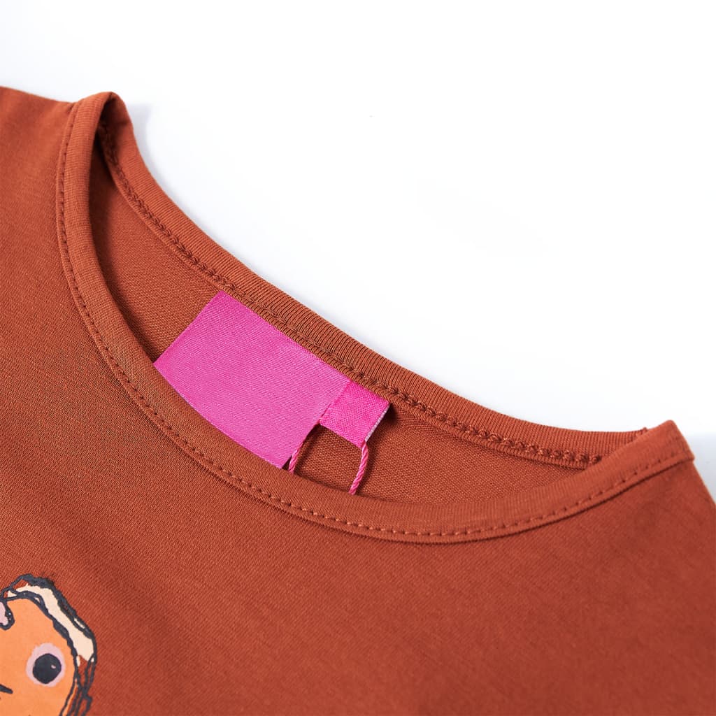 Kinder-Langarmshirt Cognac 104