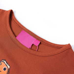 Kinder-Langarmshirt Cognac 104