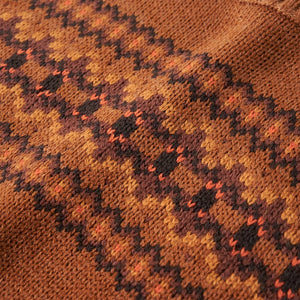 Kinderpullover Gestrickt Cognac 128