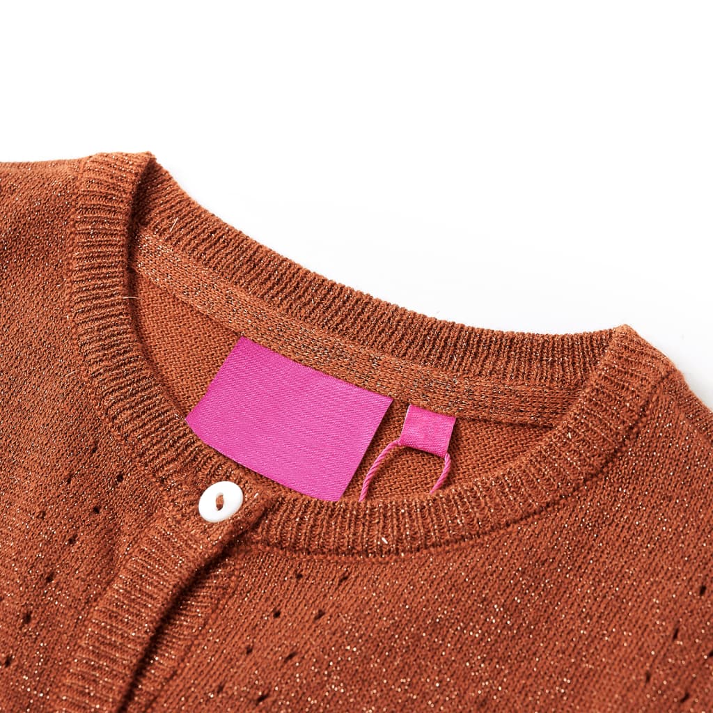 Kinder-Strickjacke Cognac 104