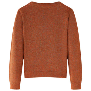 Kinder-Strickjacke Cognac 128