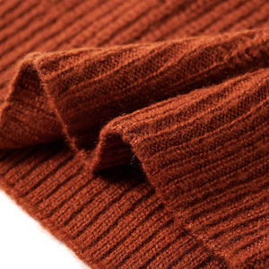 Kinder-Pulloverweste Gestrickt Cognac 116 Stilecasa