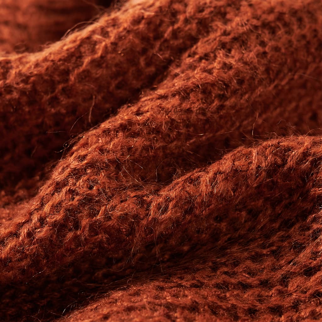 Kinder-Pulloverweste Gestrickt Cognac 116 Stilecasa