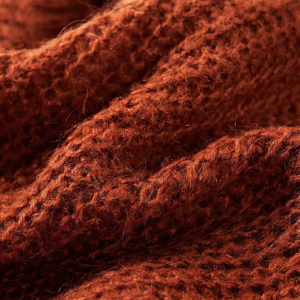 Kinder-Pulloverweste Gestrickt Cognac 140