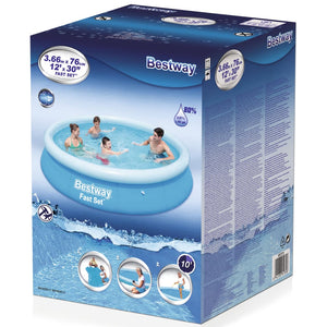 Bestway Fast Set Pool Aufblasbar Rund 366x76 cm 57273